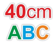 40 cm CYFRY LITERY SAMOPRZYLEPNE LITERKI NAKLEJKI