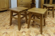 Taboret lity dębowy - nowy