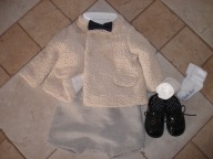 ZARA zestaw Chrzest Chrztu 12-18 mcy 80-86 cm NOWY