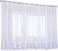 FIRANA KLASYCZNA GOTOWA PROSTA WOAL Z GIPIURĄ 300X160 CM