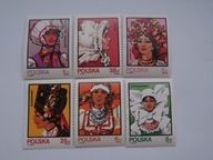 Polska - Kobiece stroje ludowe - Fi. 2743-48 **