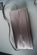 TOREBKA DAMSKA SZARA SATYNA TOREBKA DO REKI GIRL