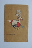 NOWY ROK MARABUT HUMOR przedwojenna POCZTÓWKA