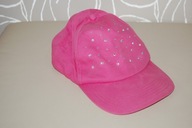 czapka z daszkiem KappAhl różowa cyrkonie 56-58