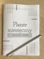 planer tygodniowy miesiąc do wydruku PDF kalendarz