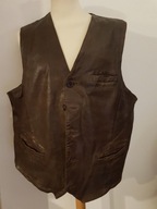 KAMIZELKA MOTOCYKLOWA SKÓRZANA R.XL/XXL SKÓRA