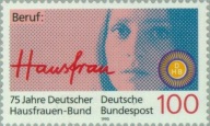 Niemcy 1990 Znaczek 1460 ** kobieta gospodyni domowa
