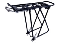 Mocny bagażnik rowerowy aluminiowy pod sakwy Black
