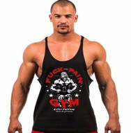 Tank Top FUCK THE PAIN GYM bawełna Fitness! 2021