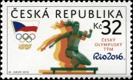 Czechy 2016 Znaczek Mi 889 ** olimpiada sport