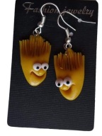 KOLCZYKI Z MODELINY BART SIMPSON SIMPSONOWIE BAJKA