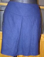 GRANATOWA SPÓDNICA z WEŁNĄ ATMOSPHERE 46