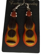 KOLCZYKI Z MODELINY GITARA INSTRUMENT MUZYCZNY