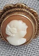 ART,DECO ZŁOTY-PIERŚCIEŃ-Z KAMEĄ-PIĘKNY NOWA CENA