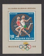 Węgry 1968 Znaczki Blok 65 ** Olimpiada sport