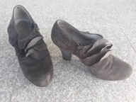 UNISA nr 39 wygodne oryginalne szare botki skóra