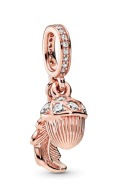 PANDORY CHARMS ŻOŁĄDZ I LIŚĆ NOWOŚĆ GOLD ROSE