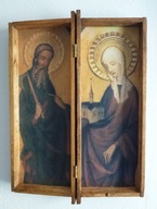 Obrazek w ramce ze starego drewna (podwójny)