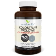 Suplement diety Medverita Kolostrum wołowe 40% immunoglobulin 100 kapsułek