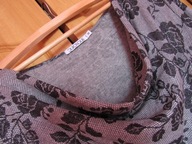 QUIOSQUE-Sukienka dzianinowa w róże,roz.38(M) NOWA