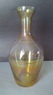Stara Karafka butelka szkło iryzujące złocenia