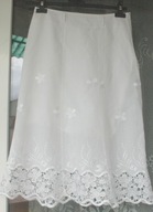 +sliczna biala spódnica r 34/36