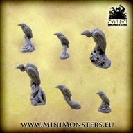 PTAKI (4 KRUKI, 2 SĘPY) - Oldhammer, Wargames terrain, Fantasy scenery