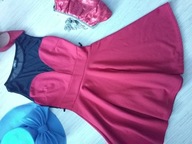 * USCO * SUKIENKA CZERWONA Z SIATECZKĄ_36