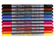 Pisaki Fibracolor Double Point dwustronne 10 kol.
