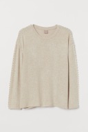 H&M SWETER OZDOBY PERŁY KORALIKI M OSTATNI