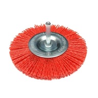 SZCZOTKA NYLONOWA ŚCIERNA TARCZOWA OBROTOWA 75MM DO WIERTARKI DEDRA F50-075