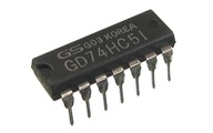74HC51 układ scalony DIP14 - 1 sztuka