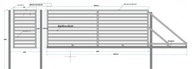 brama panelowa palisadowa brama 6ms wypel.100x20 OCYNK TRANSPORT