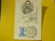Kartka CM Argentyna Abraham Lincol histor lotni'62