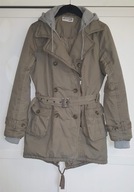 kurtka parka ocieplana bawełna kaptur BONPRIX M 38