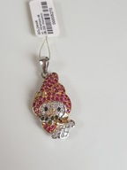 srebrna zawieszka z cyrkoniami * NOWA