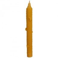 świeca z wosku pszczelego z pszczołami