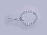 MALA buddyjska bransoleta guma akryl przezroczysty