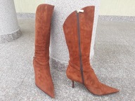 LORETTA PETTINARI nr 37 włoskie kozaki skóra