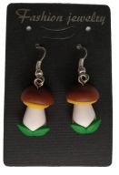 KOLCZYKI Z MODELINY PODGRZYBKI GRZYBEK BIGLE NEW