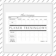 planer treningowy FIT do wydruku PDF kalendarz