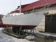 Jacht morski żaglowy stalowy kilowy BM-28 (8,5m)