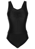 SUPER CZARNY MODUŁOWY STRÓJ KĄPIELOWY 48 4XL