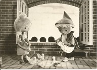 PRL Pocztówka 1973 rok Piaskowy Dziadek bajka dobranocka DDR NRD