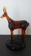 Figurka szklana rzeźba Jeleń jelonek szkło Art