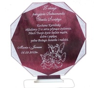 GRAWEROWANA PAMIĄTKA CHRZTU ŚW. STATUETKA CHRZEST