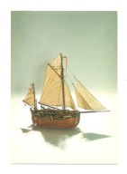 Pocztówka - Model holenderskiej 'barki' rybackiej / koniec XIX w.