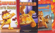 GARFIELD 1 + 2 + FESTYN HUMORU (3) 3 x DVD FOLIA