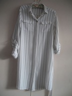 Peacocks DŁUGA KOSZULA rękaw pod . kieszenie 36