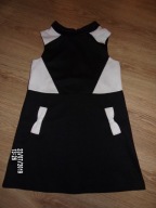 Wyjściowa czarno-biała sukienka Next 146+gratis